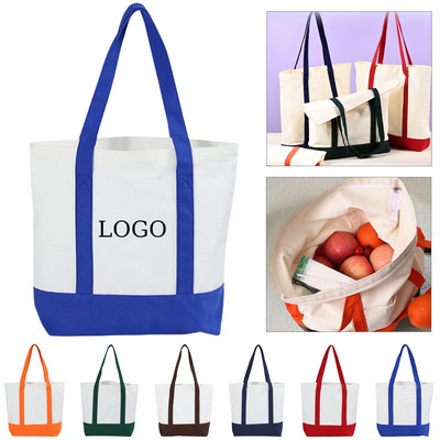 12Oz Cotton Canvas Tote Bag Foldable Shopping Bag