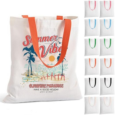 Natural Color Cotton Canvas Tote Bag