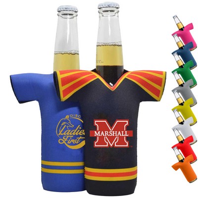 330ML Neoprene V-Neck T-SHIRT Shape Bottle Cooler