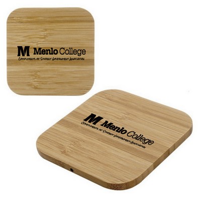 Fast Charge Bamboo Wooden Wireless Phone Charger