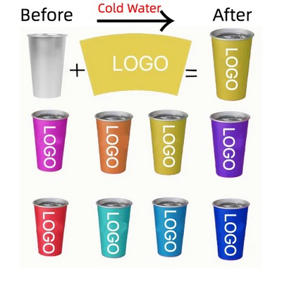 16oz Color Changing Aluminum Cup