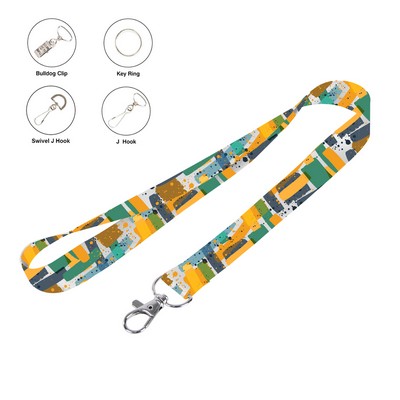 3/4" Dye-Sublimated Lanyards