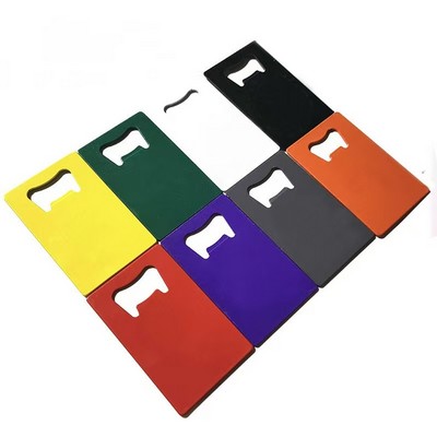 Square Leathers Coaster Beer Bottle Opener Decorations Opener for Wedding Party or Birthday Party