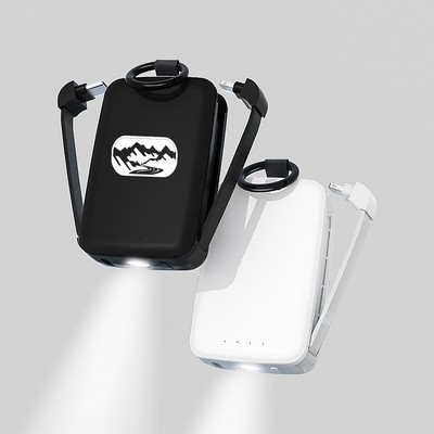 4000mAh Power Bank with Flashlight