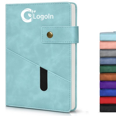 A5 Lined Faux Leather Journal Hardcover Notebook