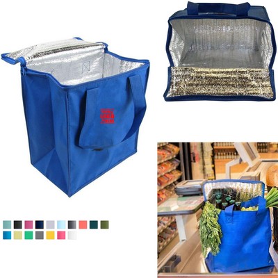 Large Insulated Zipper Cooler Tote