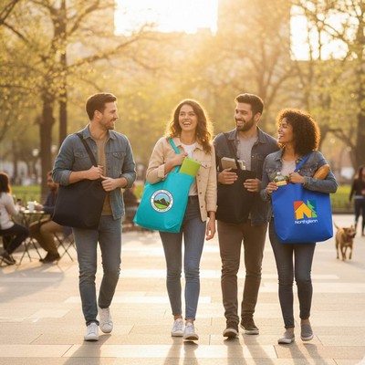 6 oz. 100% Cotton Canvas Tote Bag w/Bottom Gusset