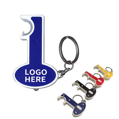 Illuminated Key Bottle Opener Chain