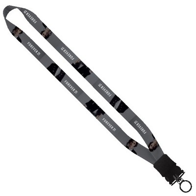 3/4" Dye-Sublimated Waffle Weave Lanyard