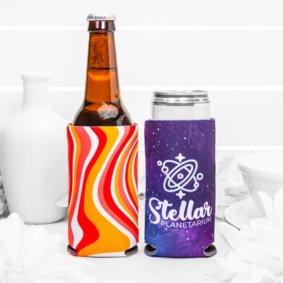 Full Color Collapsible SLIM Can Coolers