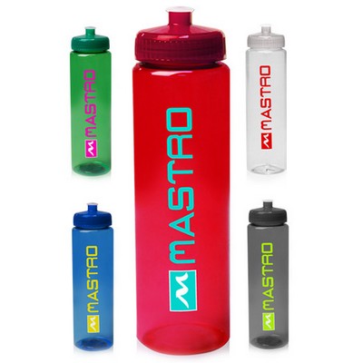 32 Oz. Poly-Clear Plastic Water Bottles