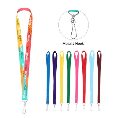 3/4" Full Color Dye Sublimated Lanyard