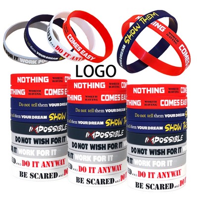 Solid Colored Silicone Wristband